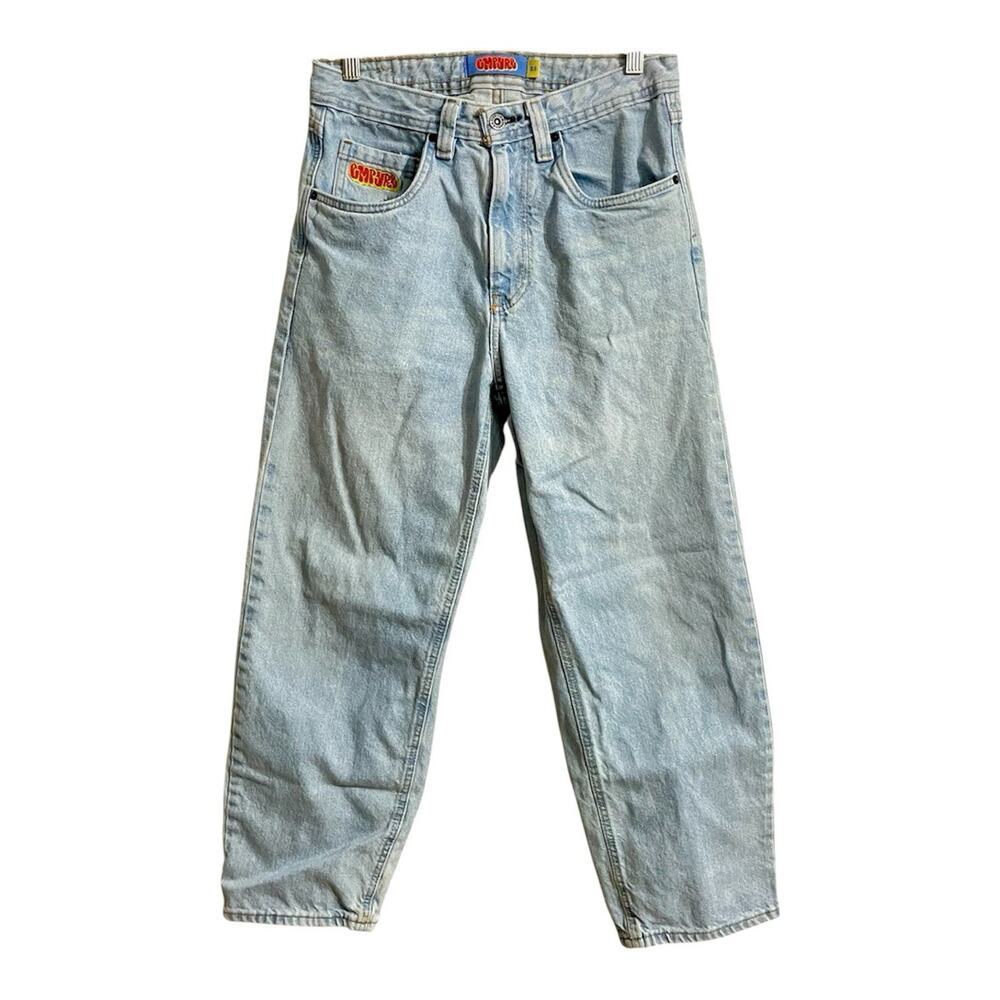 Empyre Relax Fit High Rise Denim Jeans Size 28 Blue Skateboarding Grunge Skate